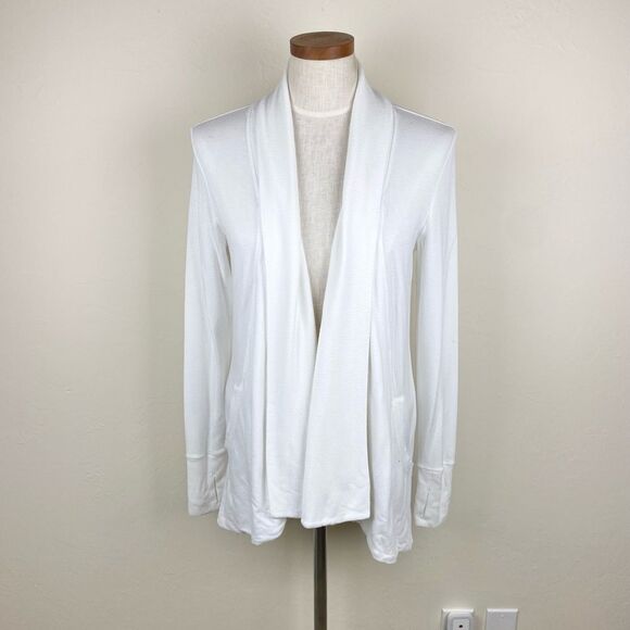Athleta Pranayama Restore Wrap Pocket Cardigan - White - Picture 2 of 7